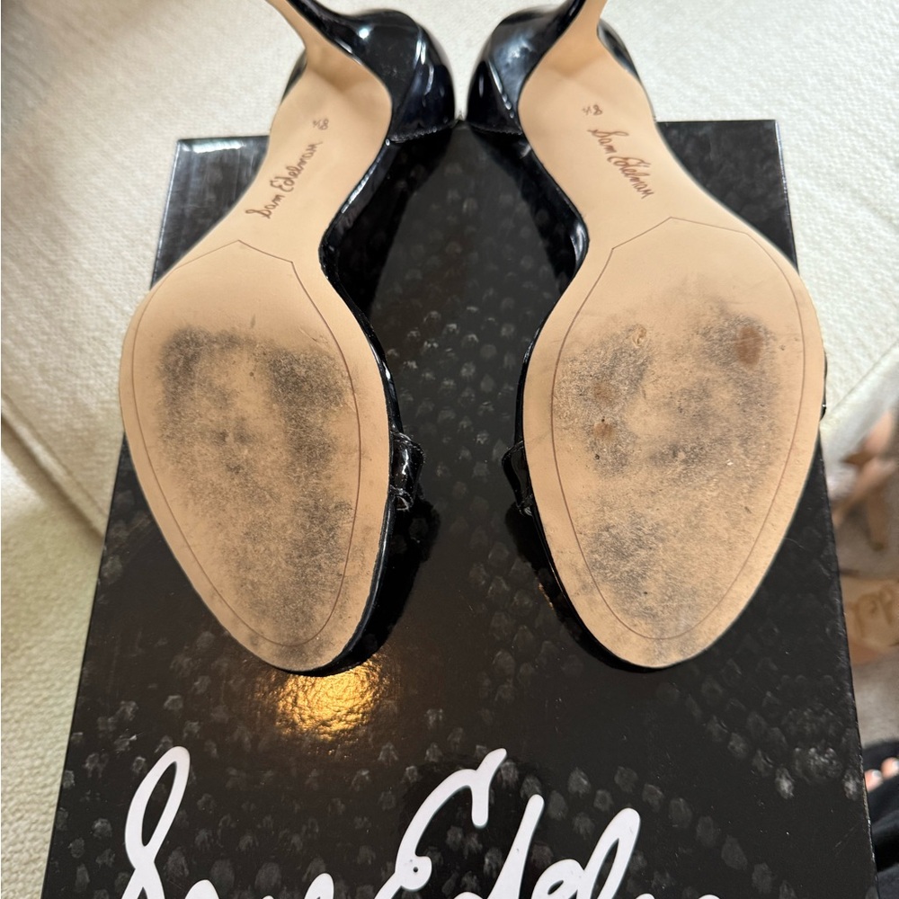 Sam Edelman Glossy Black Heels - Picture 4 of 4